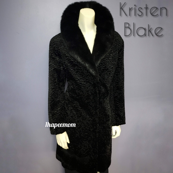 Kristen Blake Jackets & Blazers - Kristen Blake Coat Long Black Faux Fur Size Large